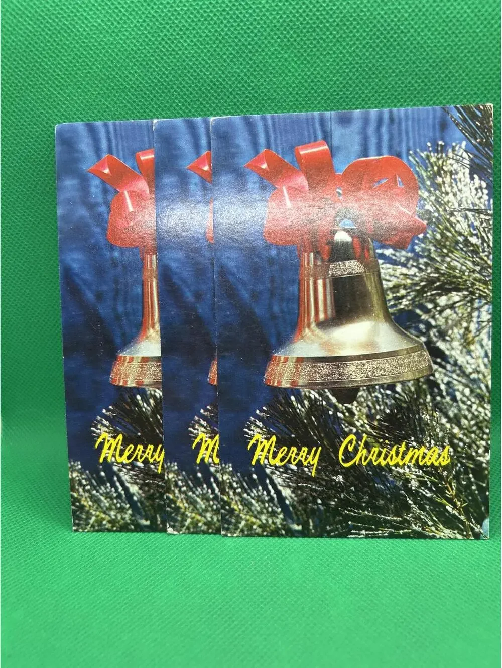 Vintage Merry Christmas Bell Postcards Set of 3 - Box1